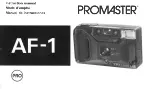 Preview for 2 page of Promaster AF-1 Instruction Manual