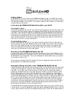 Preview for 1 page of Promaster MediaTube H User Manual