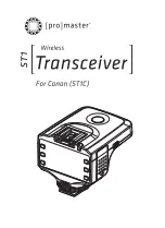 Предварительный просмотр 1 страницы Promaster ST1 Manual