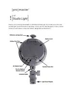 Promaster VL-380 Quick Start Manual preview