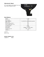 Preview for 2 page of Promaster VL306 Instruction Manual