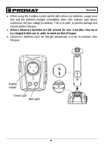 Preview for 38 page of PROMAT 4000821885 Original Instruction Manual