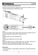 Preview for 40 page of PROMAT 4000821885 Original Instruction Manual