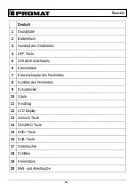 Preview for 4 page of PROMAT 4000851591 Original Instruction Manual