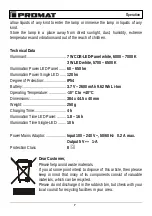 Preview for 11 page of PROMAT 4000877149 Original Instruction Manual