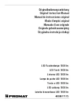 PROMAT 4000877175 Original Instruction Manual preview