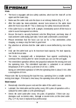 Preview for 16 page of PROMAT 9000360080 Original Instruction Manual