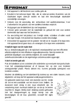 Preview for 30 page of PROMAT 9000360080 Original Instruction Manual