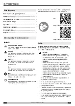 Preview for 2 page of PROMAT TROTEC BD21 Operating Manual