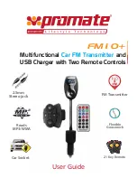 Предварительный просмотр 1 страницы Promate FM10+ Manual