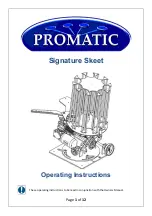 Promatic Signature Skeet Operating Instructions Manual preview