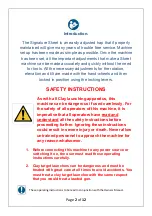 Preview for 2 page of Promatic Signature Skeet Operating Instructions Manual