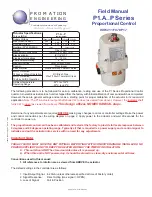 Preview for 1 page of Promation Engineering P1 A P Series Field Manual