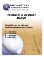 Preview for 1 page of Promation Engineering P1.A Series Installation & Operation Manual