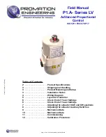 Preview for 3 page of Promation Engineering P1.A Series Installation & Operation Manual