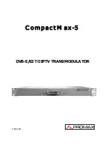 Promax CompactMax-5 User Manual preview