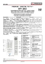 Promax DT-232 Instructions For Assembly And Connection preview