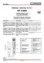 Promax DT-324D Instructions For Assembly And Connection preview