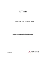 Preview for 1 page of Promax DT-511 Quick Configuration Manual