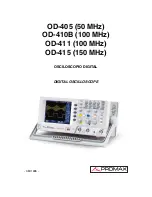 Preview for 1 page of Promax OD-405 Manual