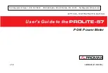 Promax PROLITE-57 User Manual preview