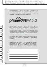 Предварительный просмотр 174 страницы ProMed PBW-5.2 Instruction Leaflet