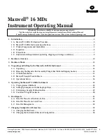 Preview for 2 page of Promega Maxwell 16 MDx Operating Manual