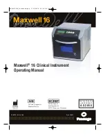 Preview for 1 page of Promega Maxwell 16 Operating Manual