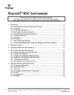 Preview for 2 page of Promega Maxwell RSC Instrument Operating Manual