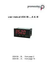 Preview for 1 page of promesstec UDA 50-A Series User Manual