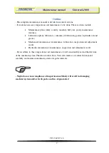 Preview for 7 page of Prometal UNIVERSAL 1000 Maintenance Manual