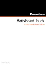 promethean ActivBoard Touch 10T Series Installation And User Manual preview