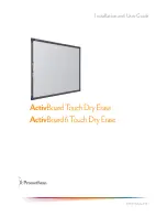 promethean ActivBoard Touch Dry Erase Installation And User Manual preview