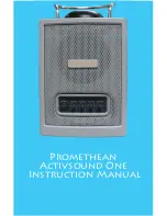 promethean Activesound One Instruction Manual preview