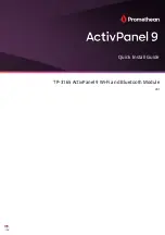 Предварительный просмотр 1 страницы promethean ActivPanel 9 TP-3165 Quick Install Manual