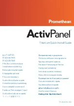 promethean ActivPanel AP7-B70 Quick Install Manual preview