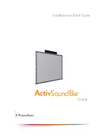 promethean ActivSoundBar TP1866 Installation And User Manual предпросмотр