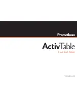 promethean ACTIVTABLE Quick Start Manual предпросмотр