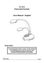 Предварительный просмотр 1 страницы promethean AV324 User Manual