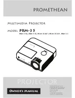 Preview for 1 page of promethean PRM-32 Owner'S Manual