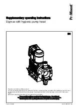ProMinent 040830 Supplementary Operating Instructions preview