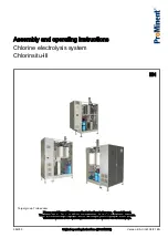 ProMinent Chlorinsitu-III Assembly And Operating Instructions Manual preview