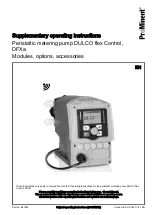 ProMinent DFXa Supplementary Operating Instructions preview