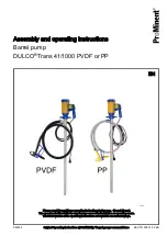 ProMinent DULCO Trans 41/1000 PP Assembly And Operating Instructions Manual preview