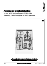 ProMinent DULCODOS universal mini Assembly And Operating Instructions Manual preview