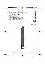 Предварительный просмотр 1 страницы ProMinent DULCOTEST CDE 2-mA-0.5 ppm Operating Instructions Manual