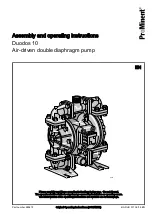 ProMinent Duodos 10 Assembly And Operating Instructions Manual preview