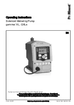 ProMinent gamma GXLa Operating Instructions Manual preview