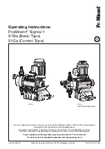 ProMinent Sigma/ 1 S1Ba Operating Instructions Manual preview