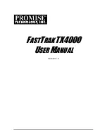Promise Technology FastTrak TX4000 User Manual preview